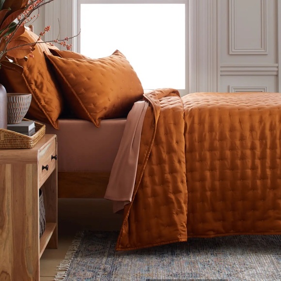 Quince NWOT Bamboo Quilt Set—in Terracotta - Picture 4 of 4